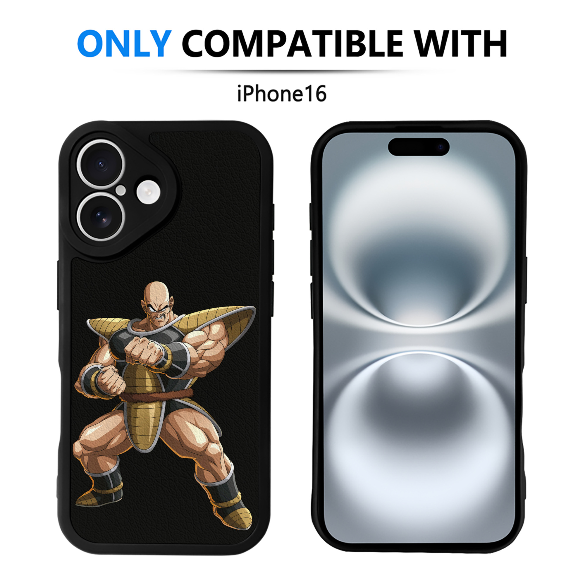 （画像用） ドラゴンボール DRAGON BALL 【iPhone 16シリーズ対応】シリコンスマホケース（レザー調） 材質：シリコン